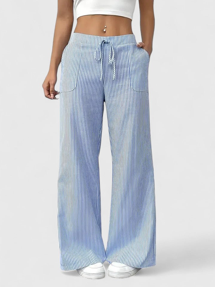 Breezy High Waist Wide Leg Trousers