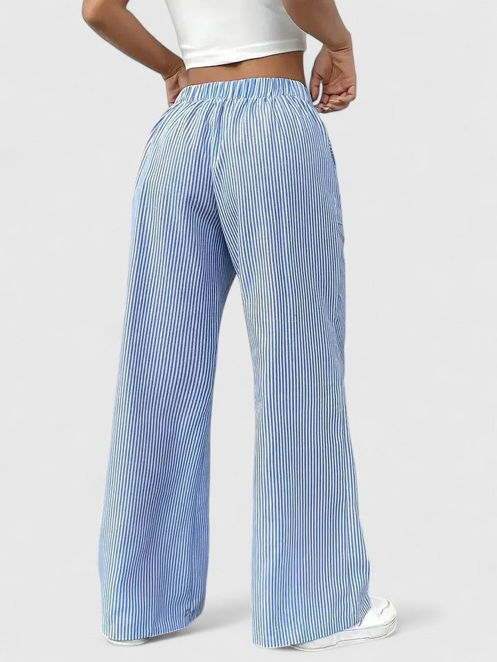 Breezy High Waist Wide Leg Trousers