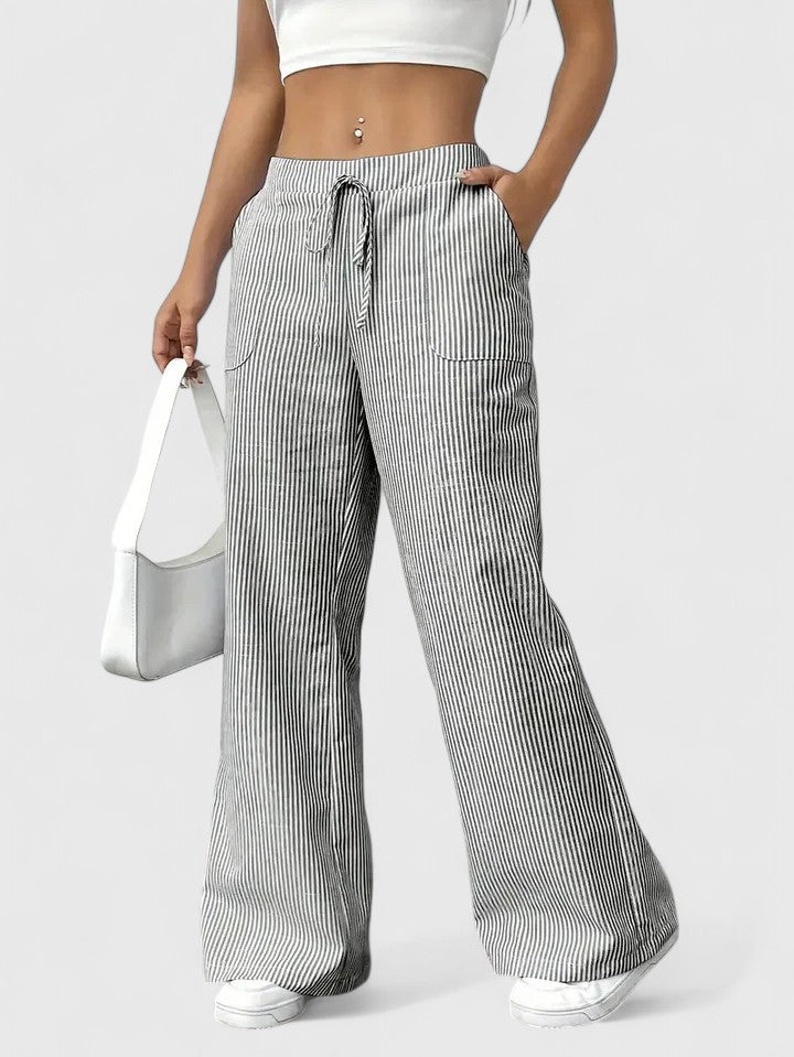 Breezy High Waist Wide Leg Trousers