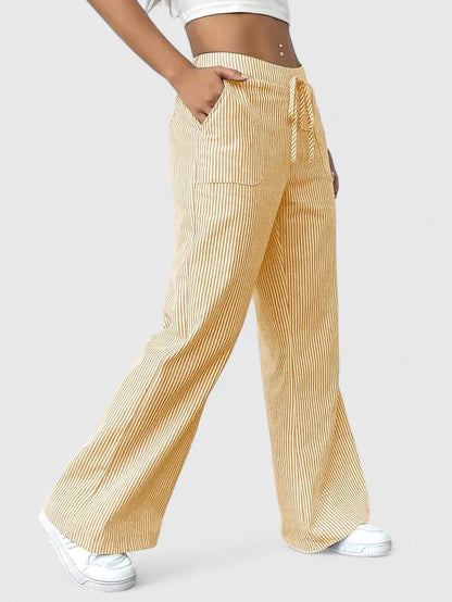 Breezy High Waist Wide Leg Trousers