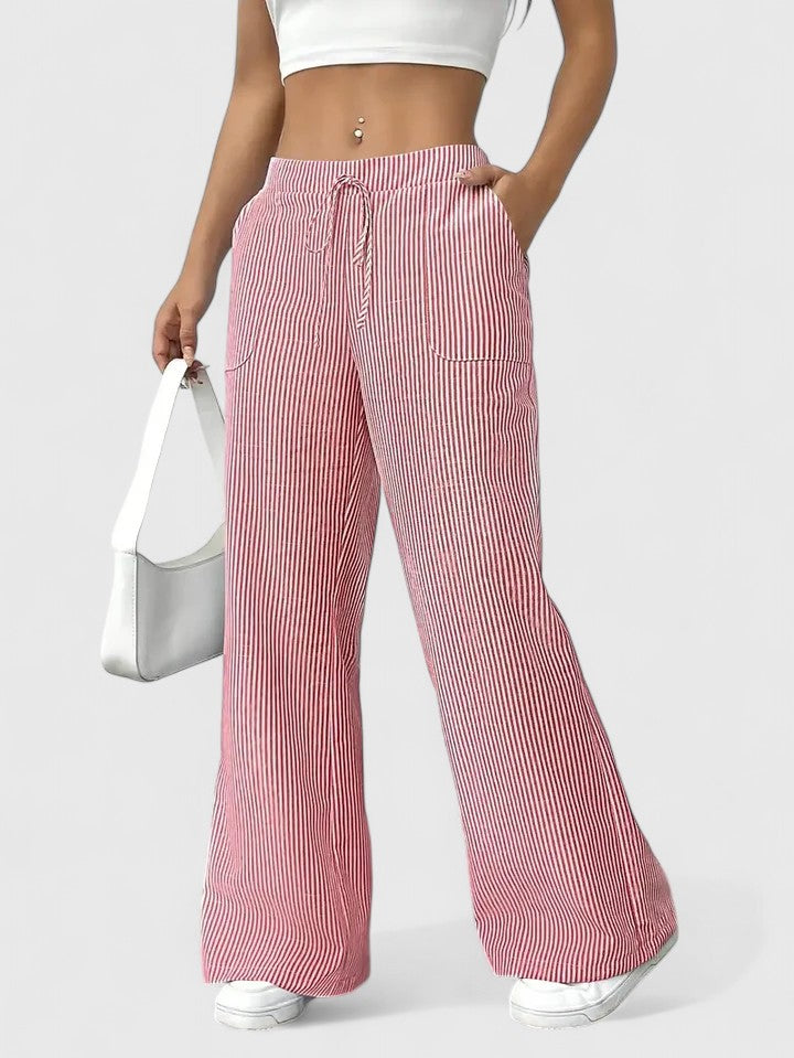 Breezy High Waist Wide Leg Trousers