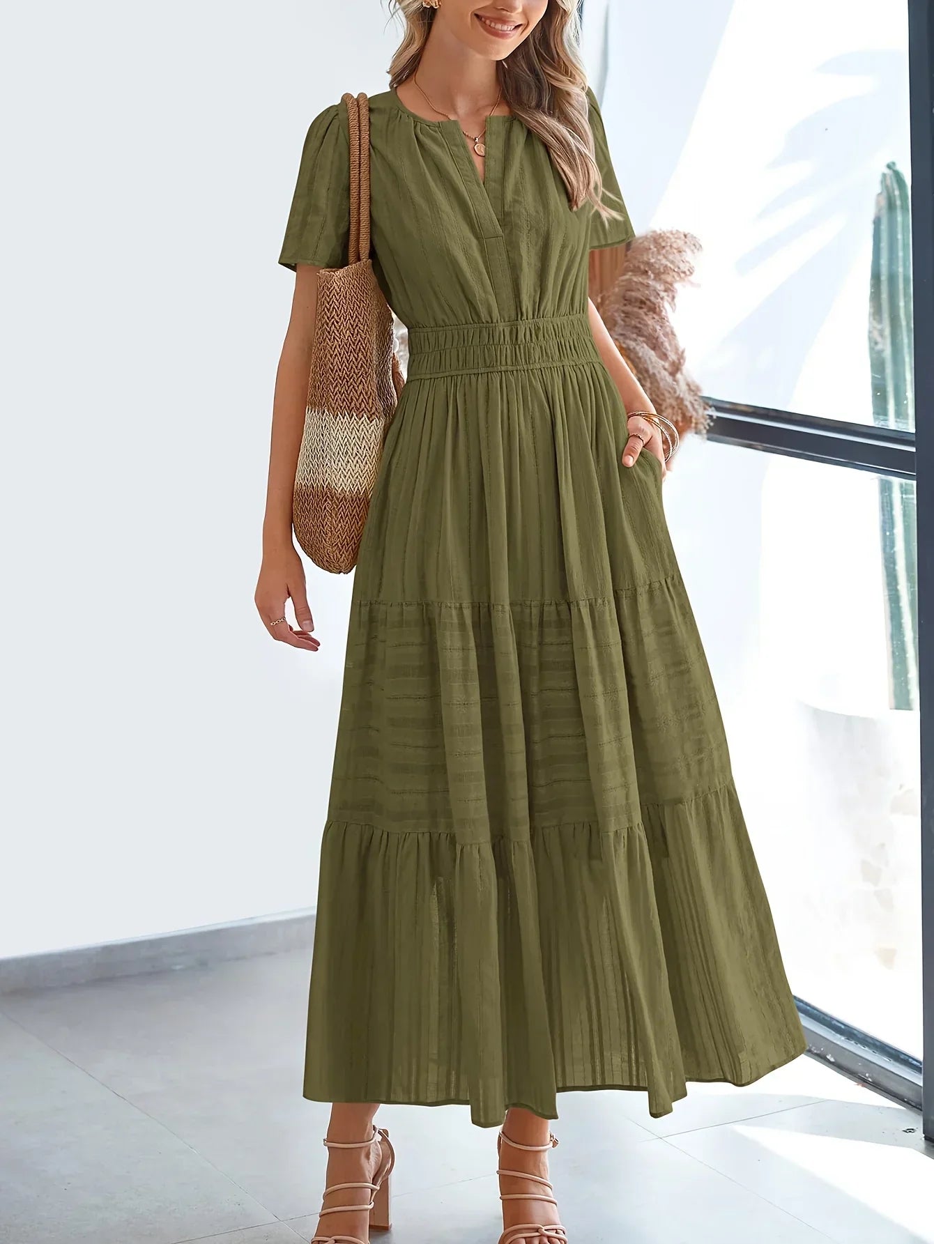 Breezy Modest Maxi Dress