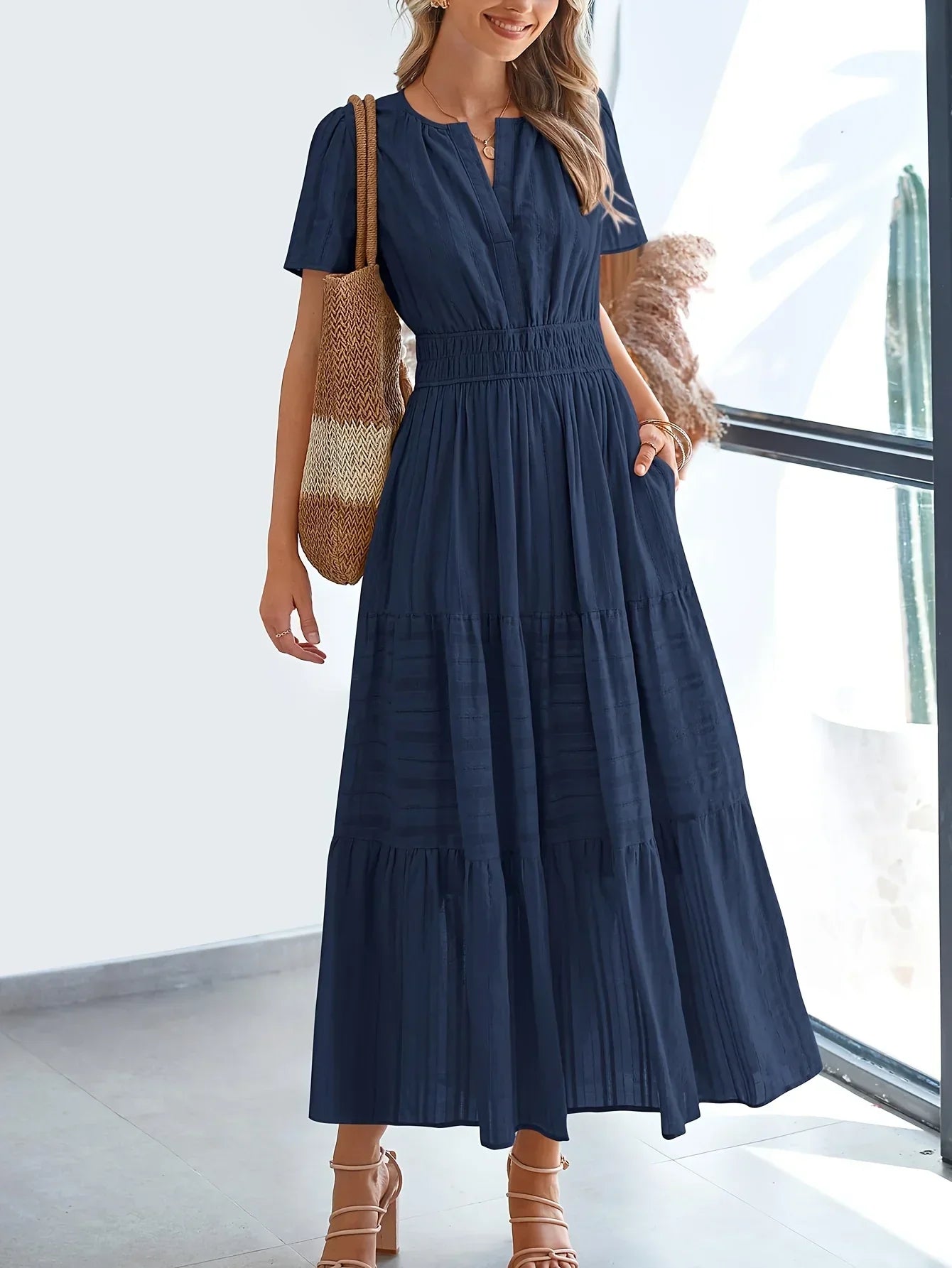 Breezy Modest Maxi Dress