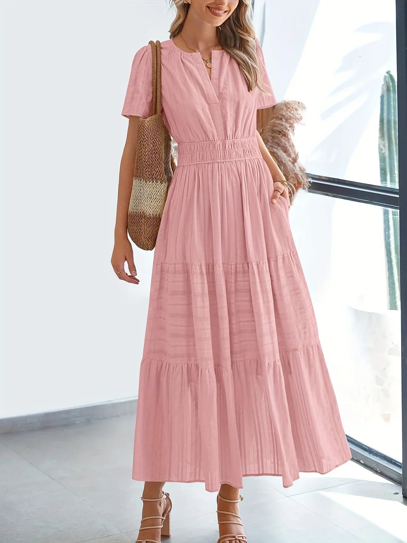 Breezy Modest Maxi Dress