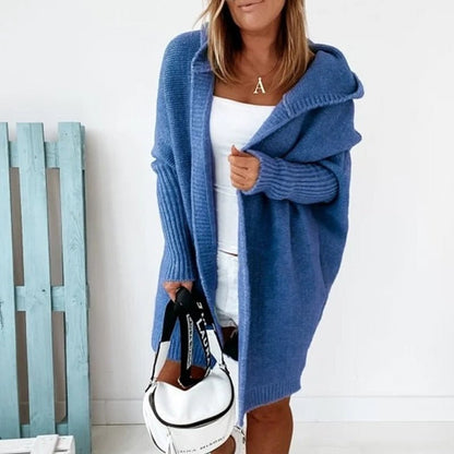 Cozy Oversized Hooded Knit Cardigan