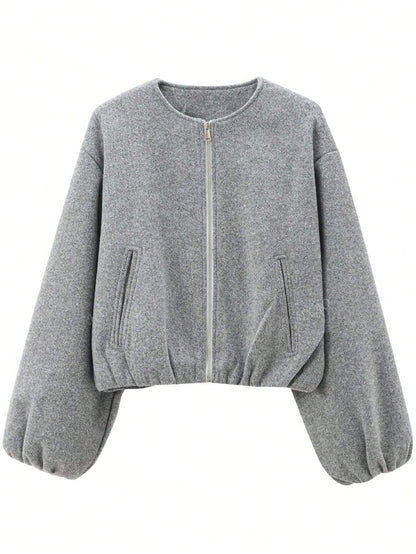 Elena Cozy Velvet Bomber Jacket