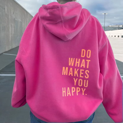 Ellie Summer Statement Back Print Hoodie