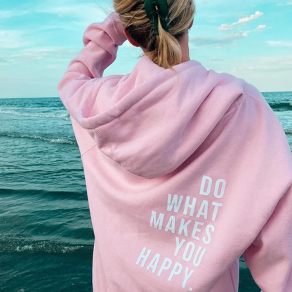 Ellie Summer Statement Back Print Hoodie