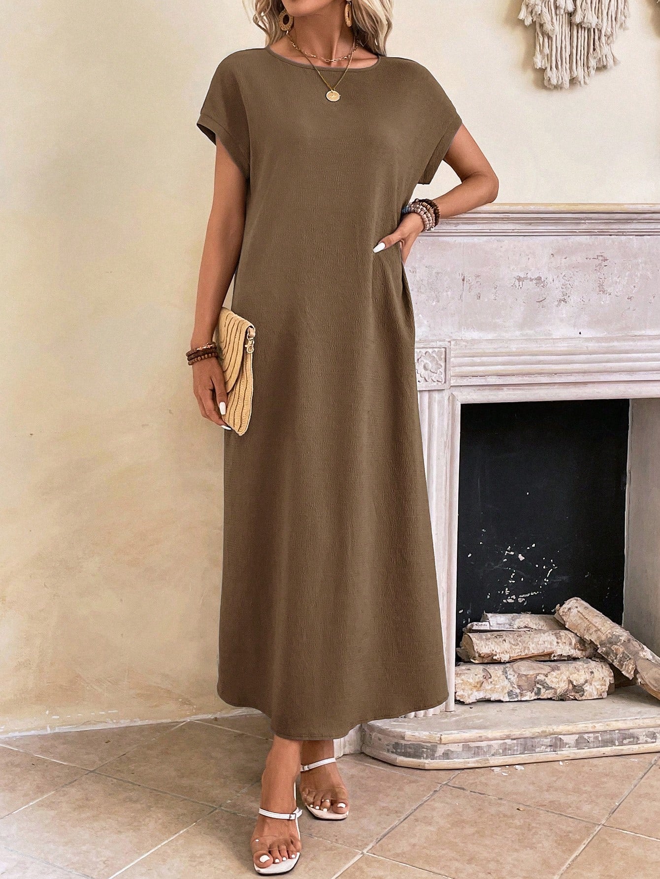 Everyday Batwing Tunic Dress