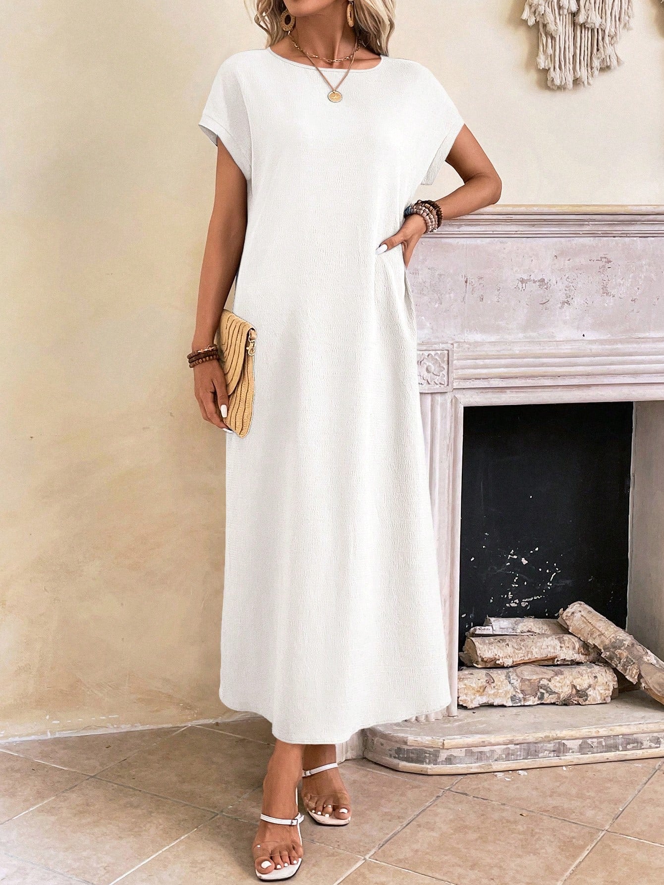 Everyday Batwing Tunic Dress