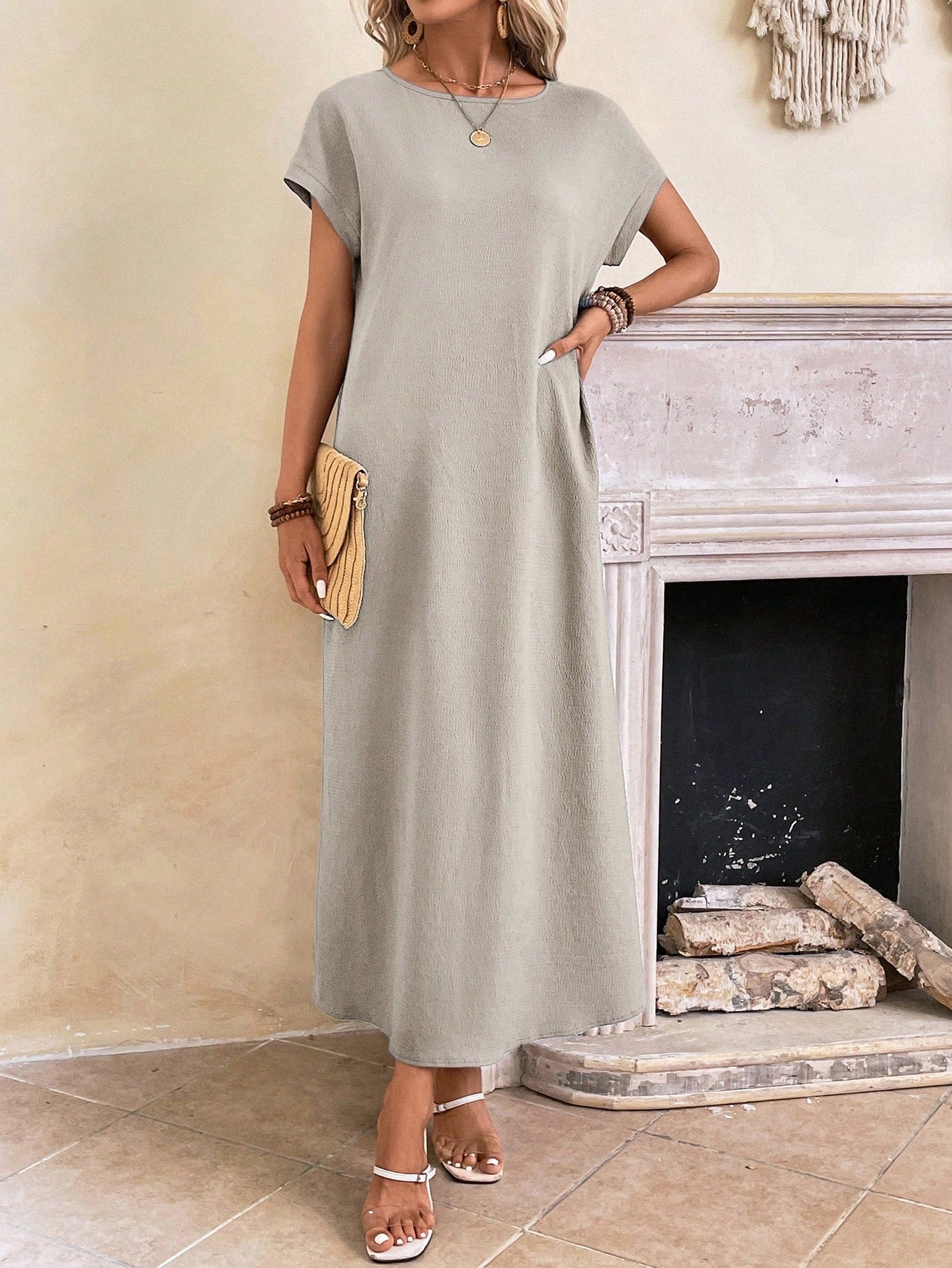 Everyday Batwing Tunic Dress