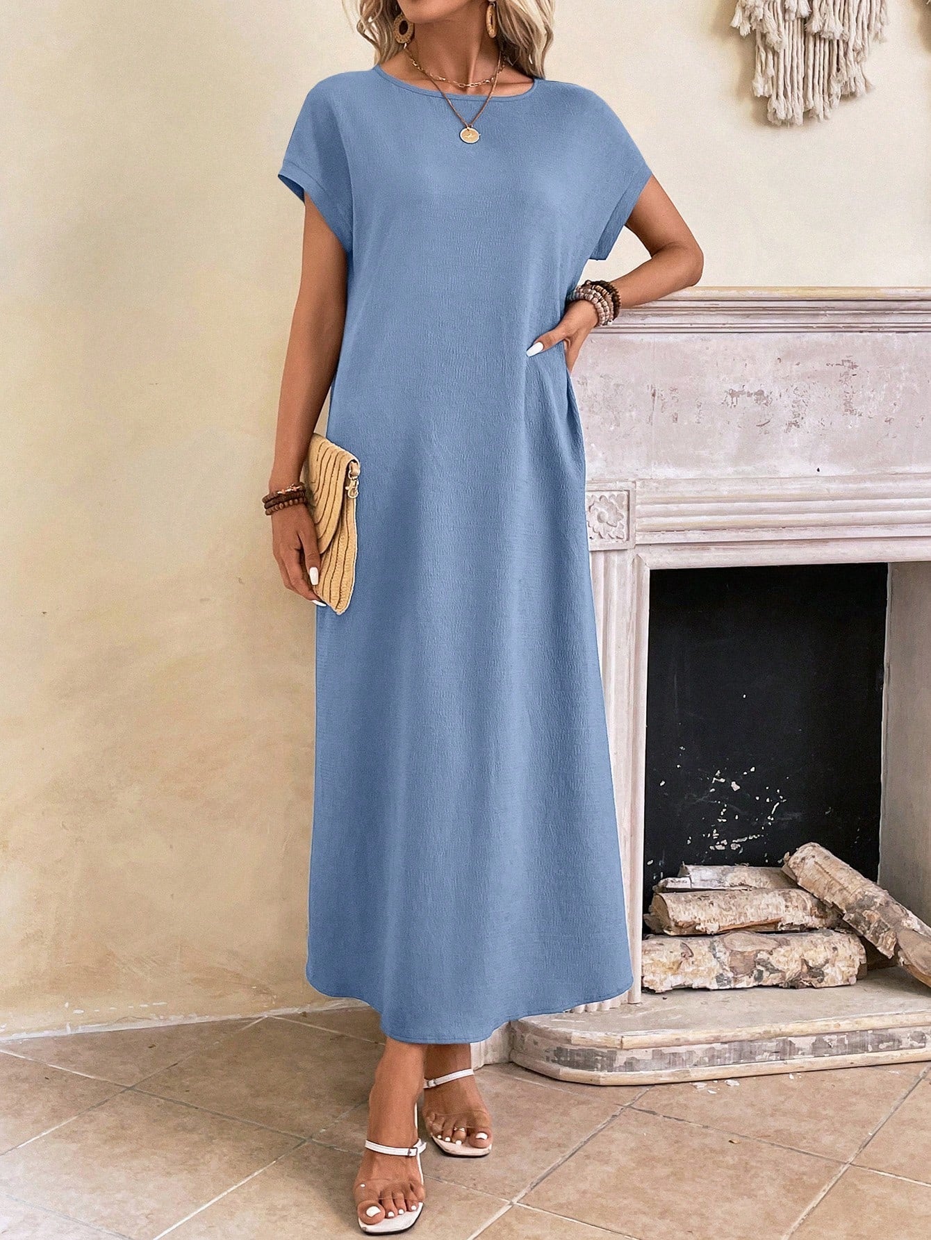 Everyday Batwing Tunic Dress
