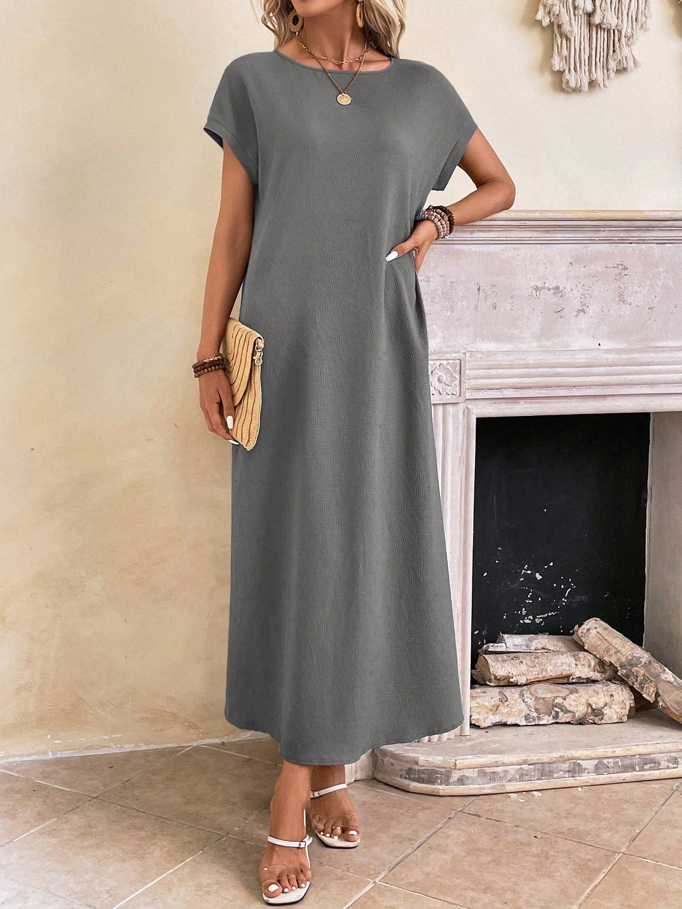Everyday Batwing Tunic Dress