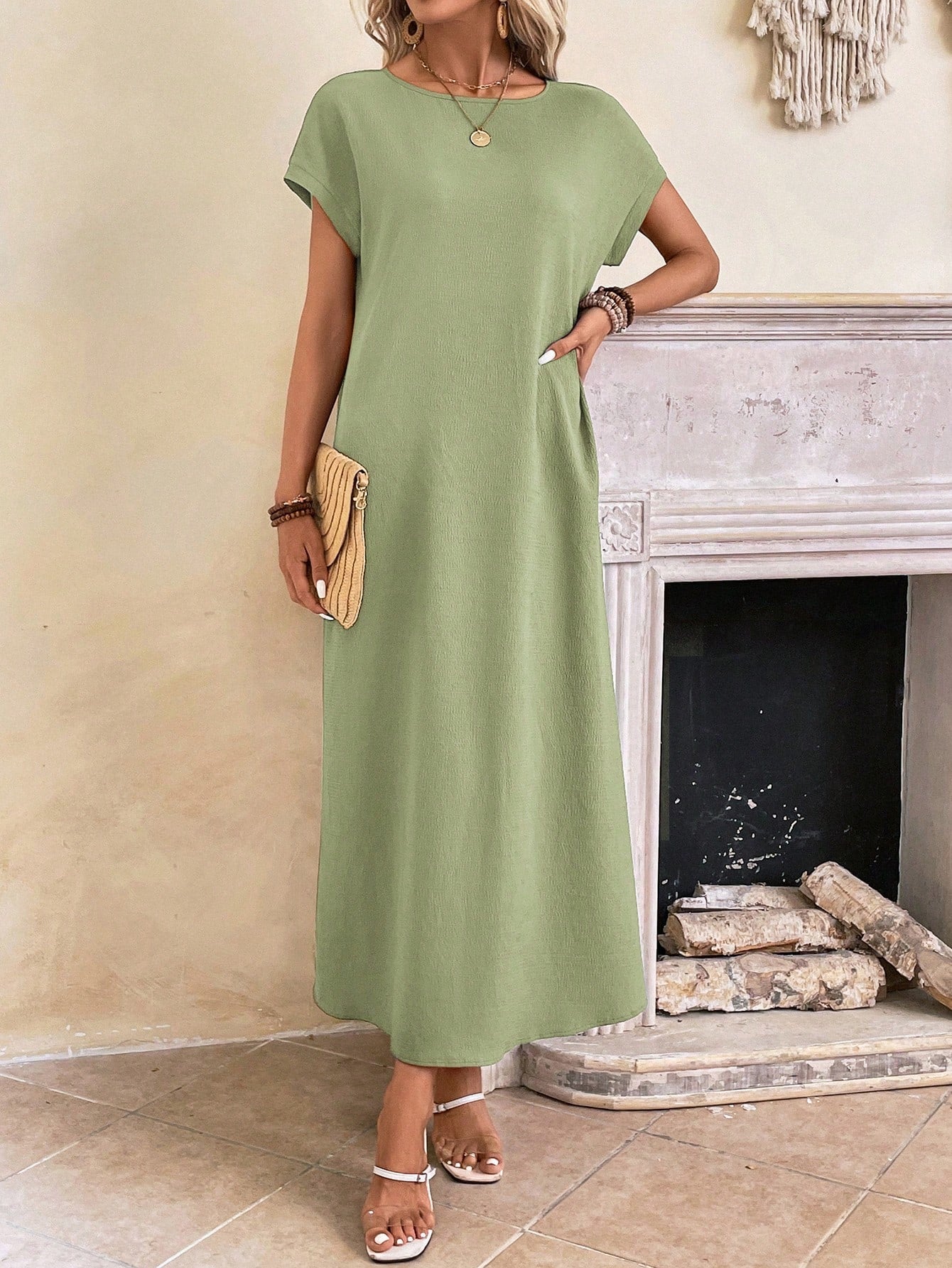 Everyday Batwing Tunic Dress