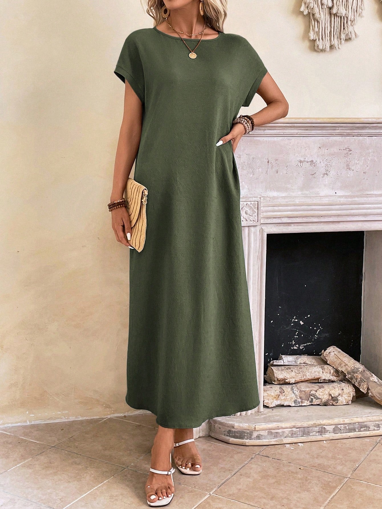 Everyday Batwing Tunic Dress