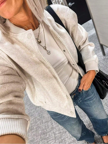 Everyday Structured Lightweight Bomber Jacket