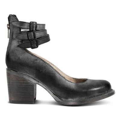 Gina Polished Block Heel Ankle Boots