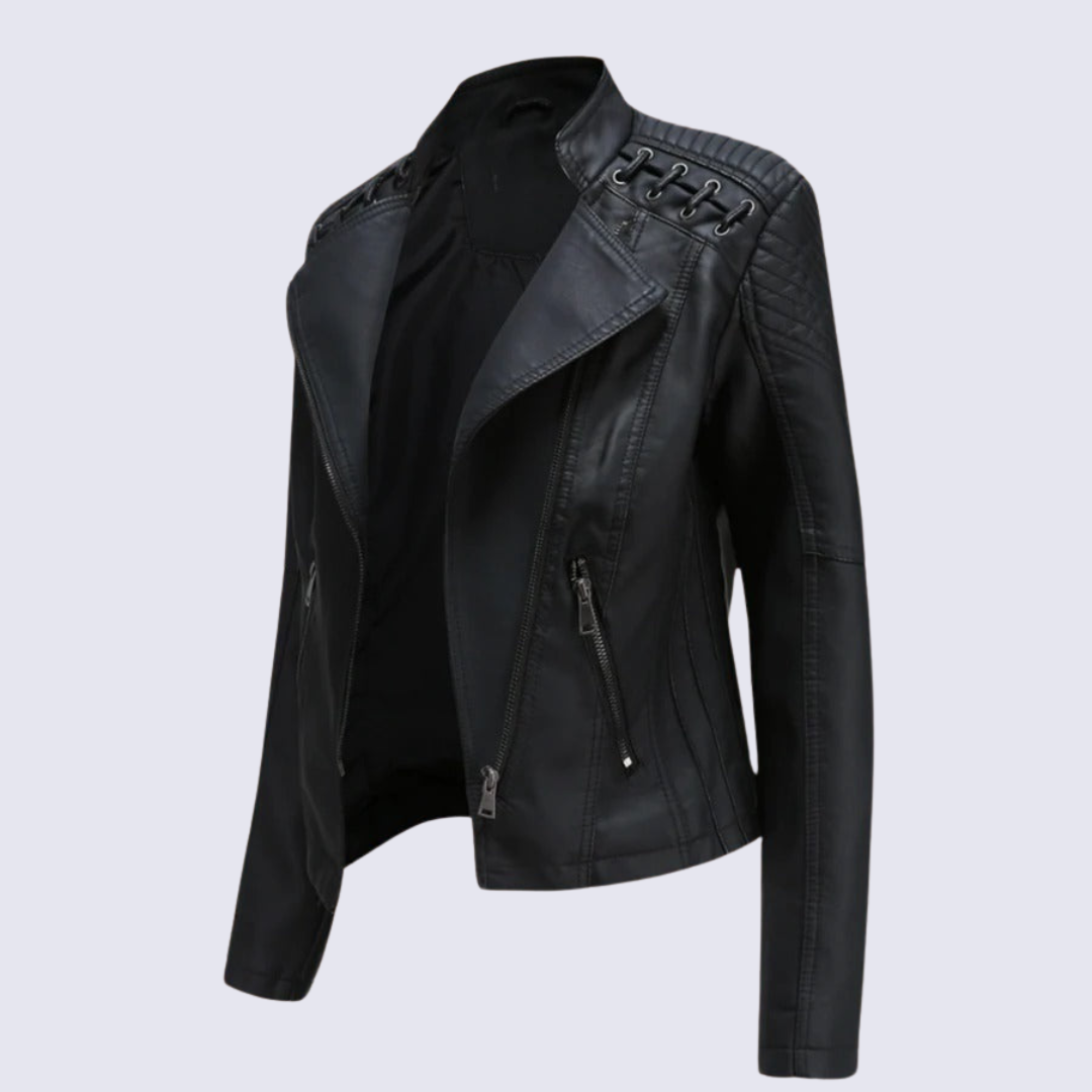 Lena Timeless Women's Faux Leather Jacket