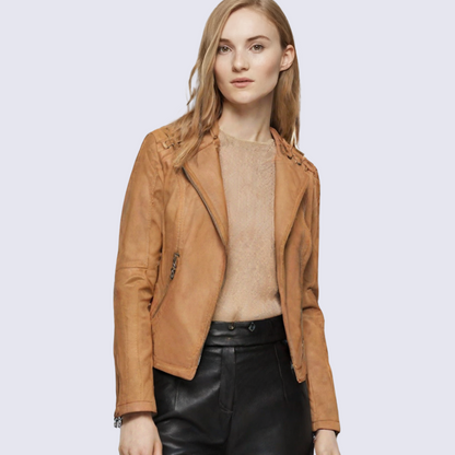 Lena Timeless Women's Faux Leather Jacket