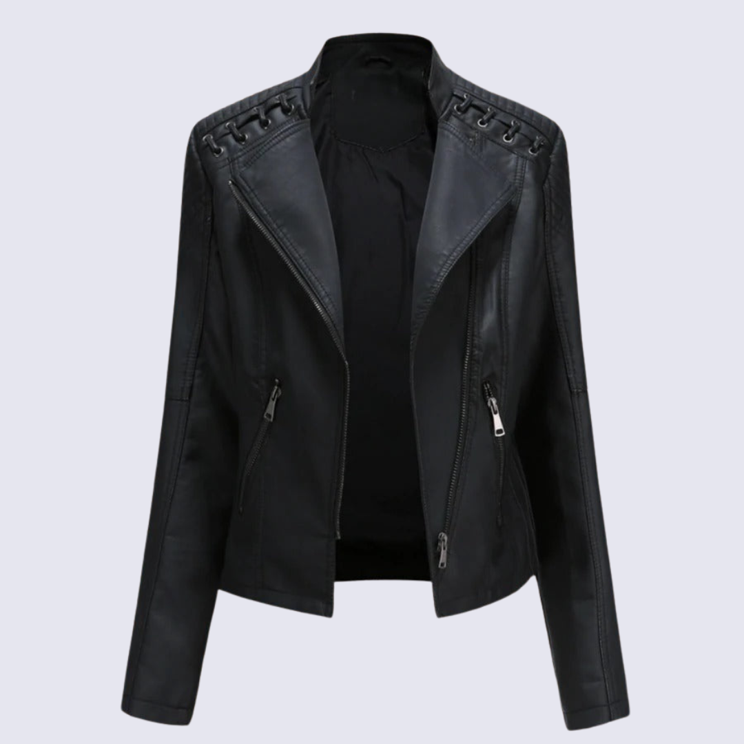 Lena Timeless Women's Faux Leather Jacket