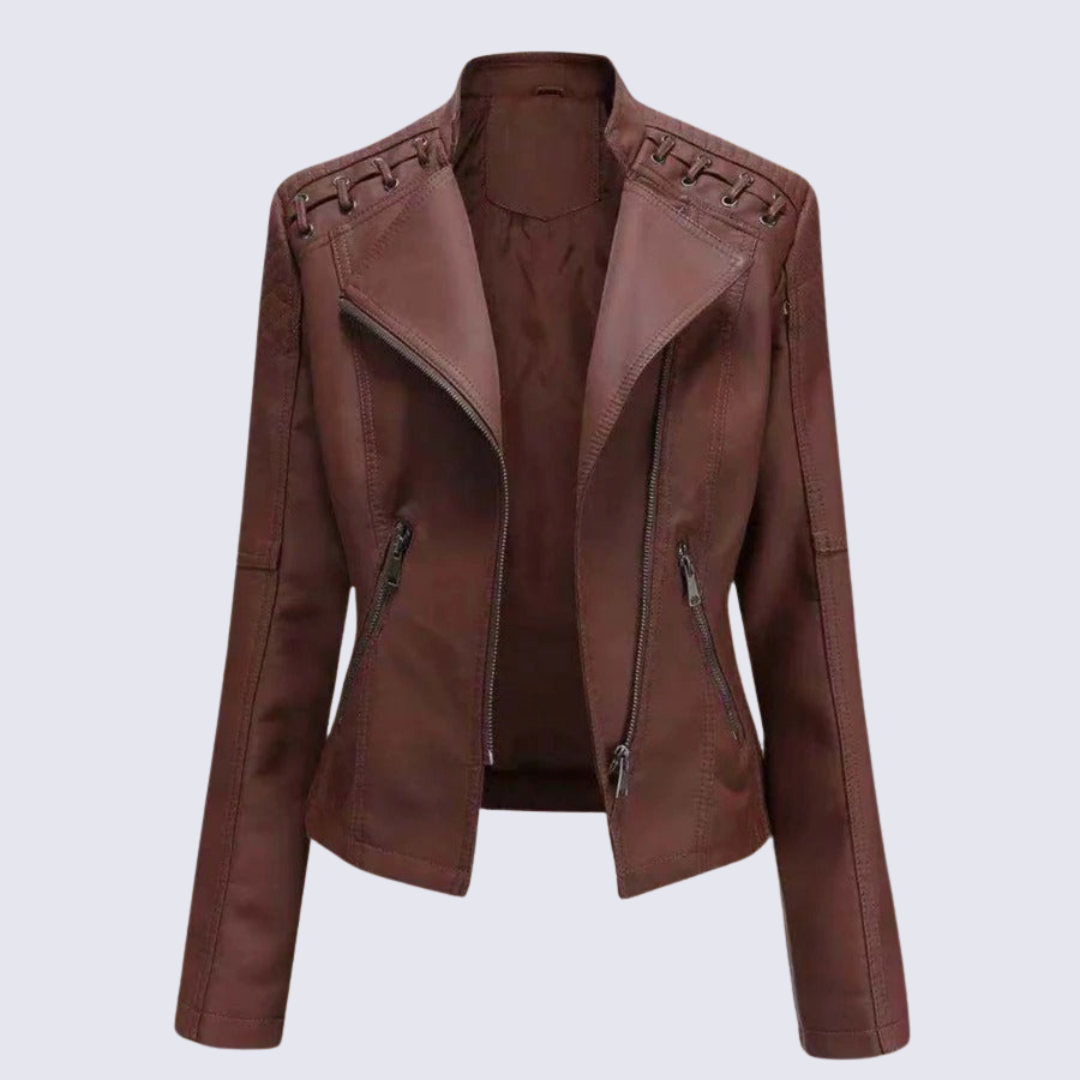 Lena Timeless Women's Faux Leather Jacket