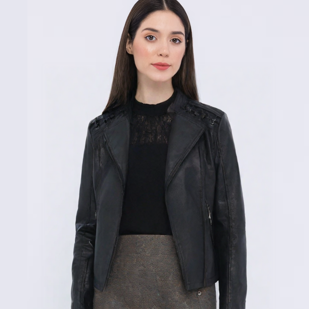 Lena Timeless Women's Faux Leather Jacket