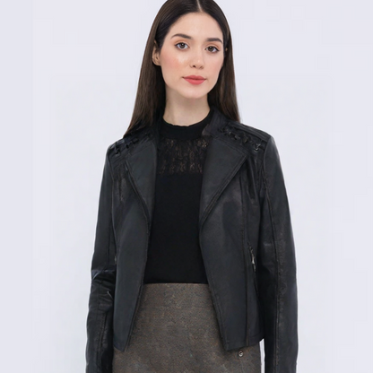 Lena Timeless Women's Faux Leather Jacket