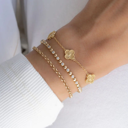 Luna Clover Chain Bracelet