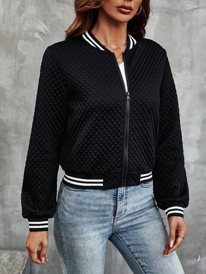 Luna Cropped Bomber Jacket