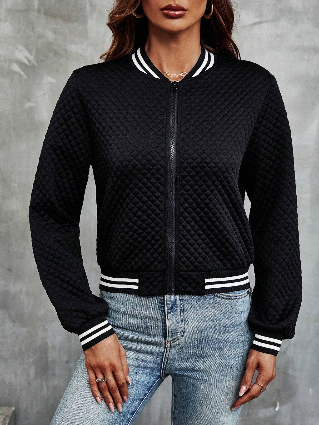 Luna Cropped Bomber Jacket