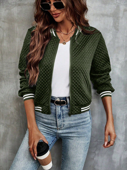 Luna Cropped Bomber Jacket