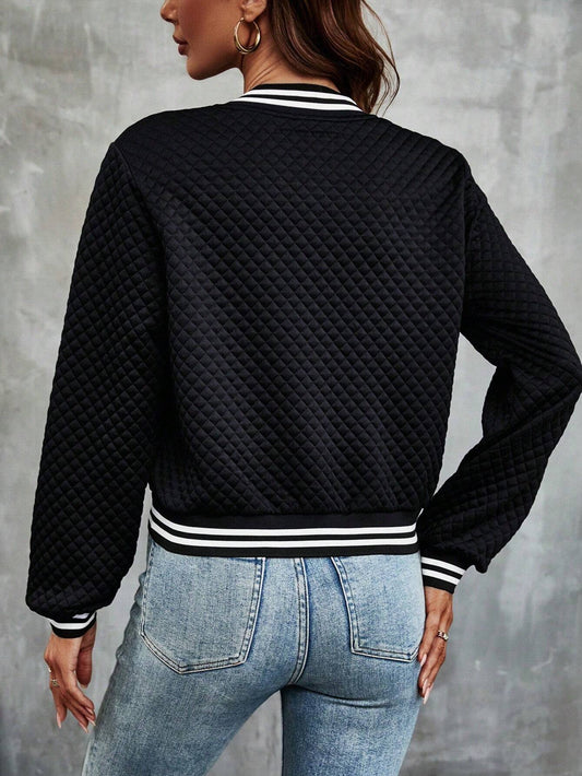Luna Cropped Bomber Jacket