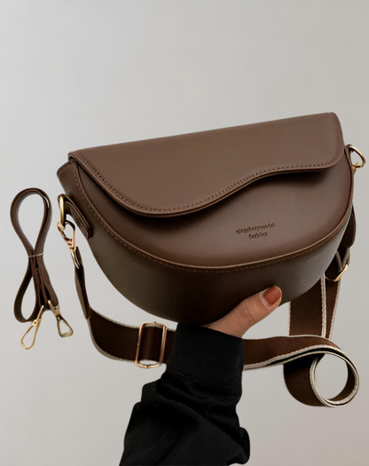 Luna Curved Flap Crossbody Bag