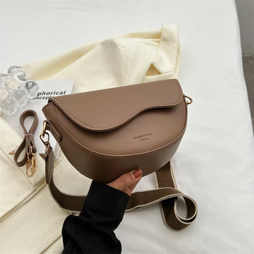 Luna Curved Flap Crossbody Bag