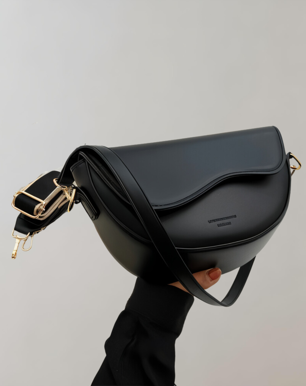 Luna Curved Flap Crossbody Bag