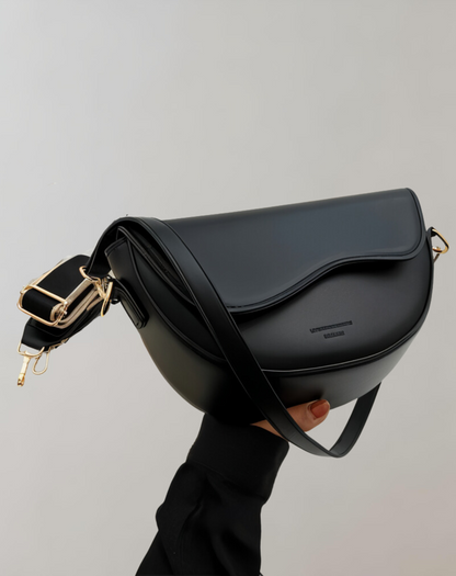 Luna Curved Flap Crossbody Bag