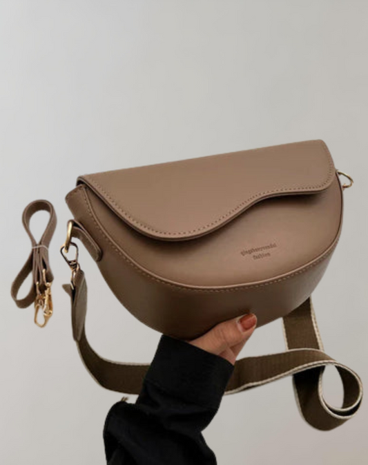 Luna Curved Flap Crossbody Bag
