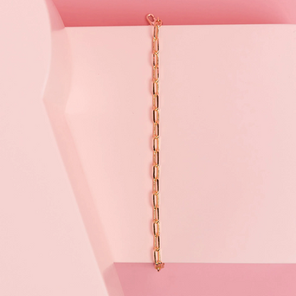 Minimal Paperclip Chain Bracelet
