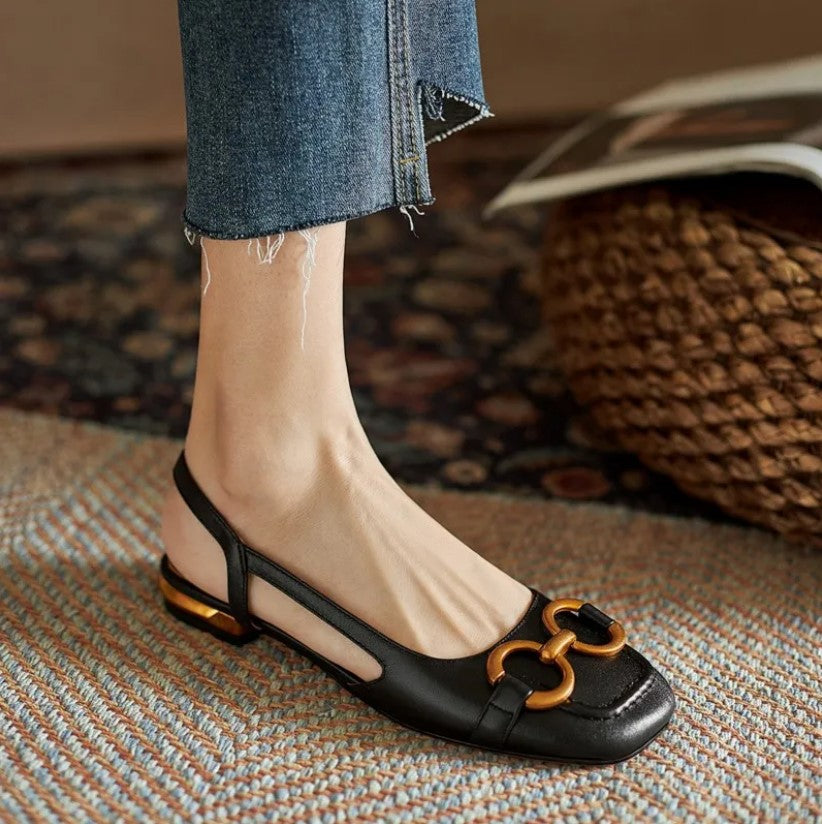 Nora Ergonomic Slingback Flats
