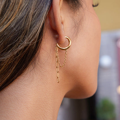 Colette Link Chain Hoops