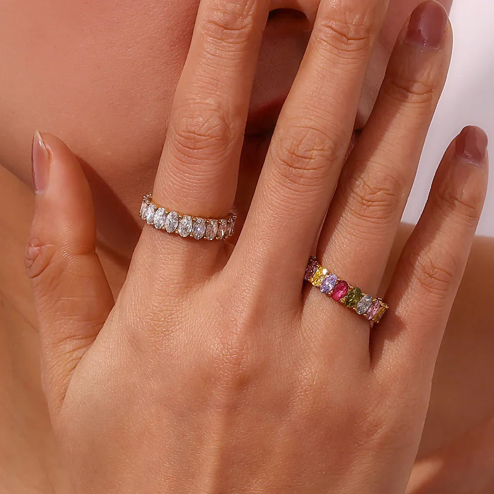 Celeste Simulant Eternity Ring