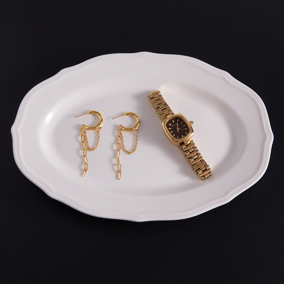 Colette Link Chain Hoops