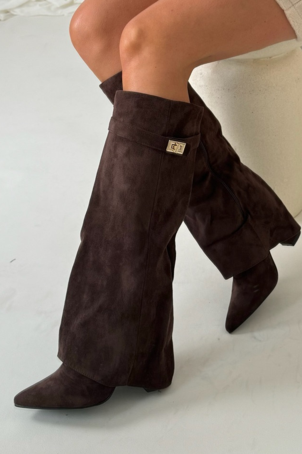 Olivia Pointed Toe Knee High Boots
