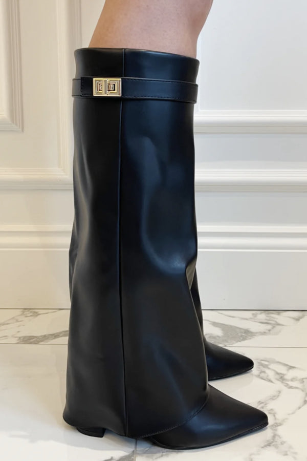 Olivia Pointed Toe Knee High Boots