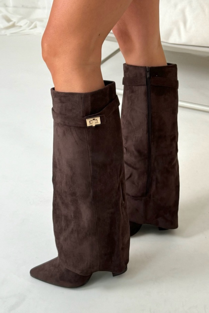 Olivia Pointed Toe Knee High Boots
