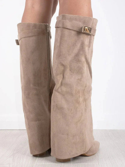 Olivia Pointed Toe Knee High Boots