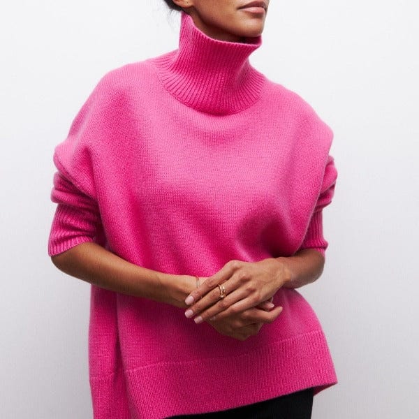 Patricia Ribbed Relaxed Turtleneck Sweater