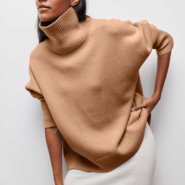 Patricia Ribbed Relaxed Turtleneck Sweater