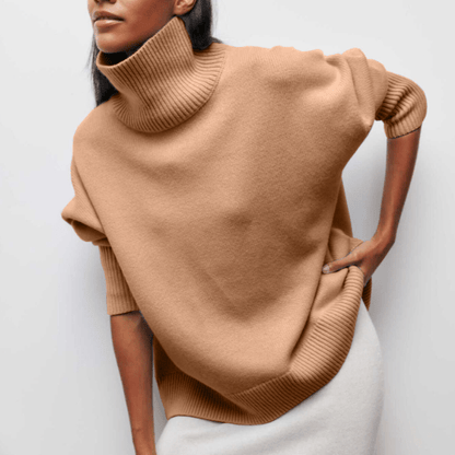 Patricia Ribbed Relaxed Turtleneck Sweater