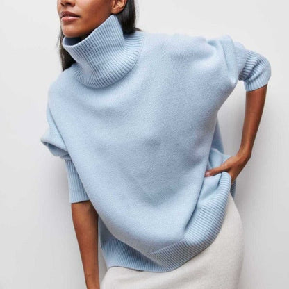 Patricia Ribbed Relaxed Turtleneck Sweater
